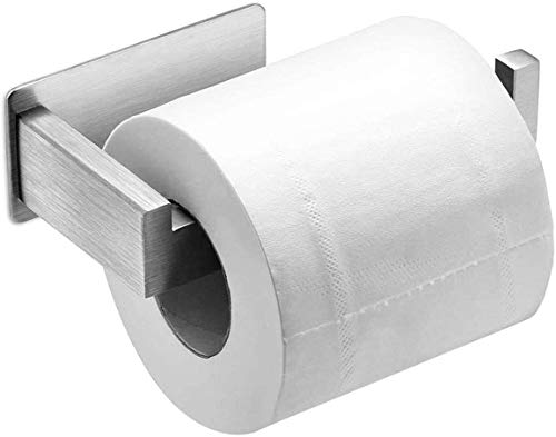 Portarrollos Papel Higiénico Autoadhesivo Soporte Papel Higiénico Sin Taladro Porta Rollos de Papel Higienico Acero Inoxidable para Baños WC