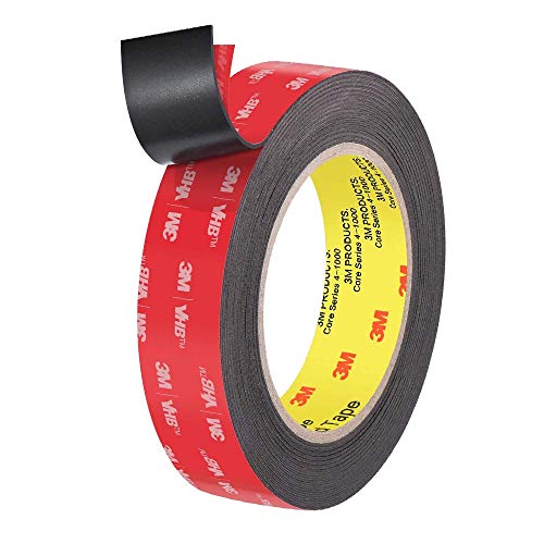 DanziX redondas y cuadradas VHB adhesivas de repuesto para cinta de montaje. 12 almohadillas adhesivas de espuma de doble cara 3M 