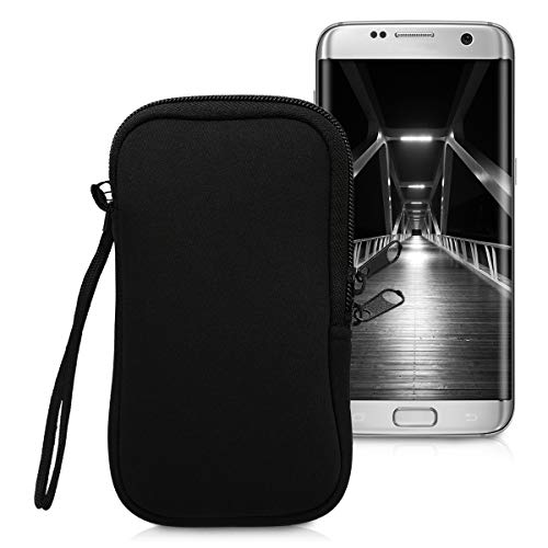 funda protectora bolso para iPhone de Apple y samsung galaxy-negro Teléfono móvil estuche funda