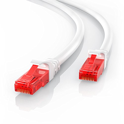 latiguillo de 10mts NANOCABLE 10.20.0110-W Cable de Red Ethernet RJ45 Cat.5e UTP AWG24 Blanco