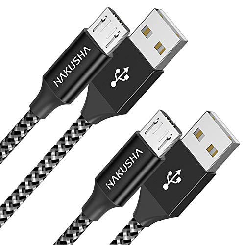 Aluminio trenzado nylon carga rápida sincronización de datos Micro USB Cable Para Samsung S7 S6